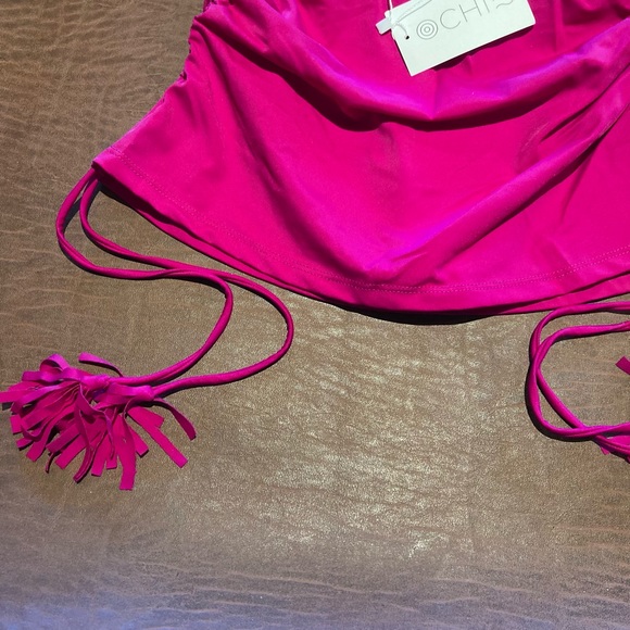 Ochie Naila Bikini Bottom Skirt Swim Pink XS - Picture 2 of 5